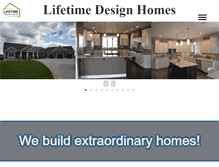 Tablet Screenshot of lifetimedesignhomes.com